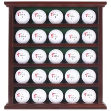 DisplayGifts Golf Gifts Golf Ball Display Case Wall Rack Cabinet, NO Door