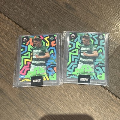 Viktor Gyokeres (2) RC /99 & /75 SEALED ROOKIE Topps Total Football Velocity SSP