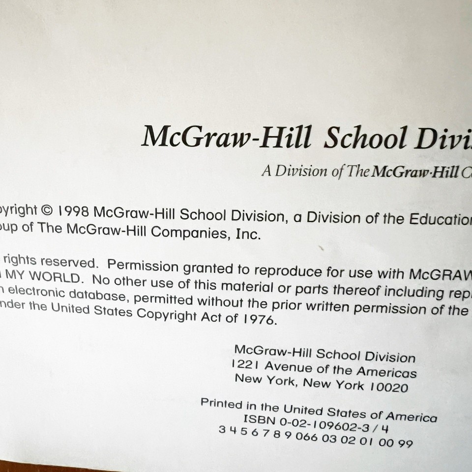 Partial Mcgraw Hill, Practice Math Workbook Grade 4 And 5 | eBay