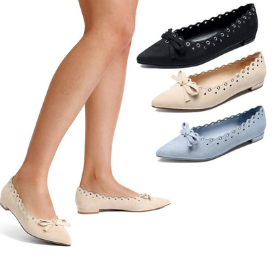 Women Classic Flat Shoes Pointed Toe Comfortable Slip On Casual Shoes