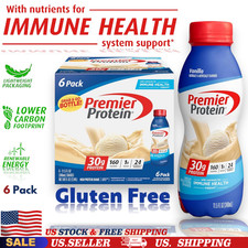 6 Pack Premier Protein Shake, Vanilla, 30g Protein 1g Sugar 24 Vitamins Minerals