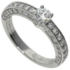 BVLGARI Dedicata Avanezia Diamond Ring Platinum PT950 Ladies Used