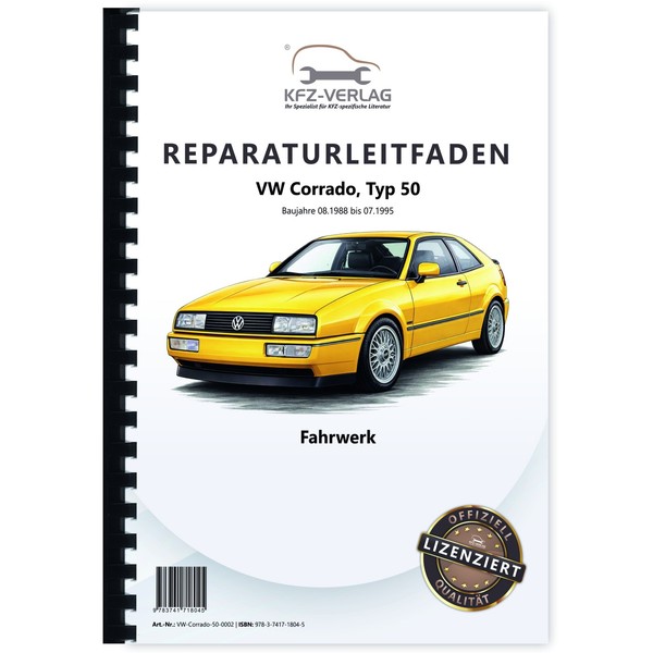 VW Corrado Typ 50 1988-1995 Fahrwerk Achsen Lenkung Bremsen Werkstatthandbuch-image