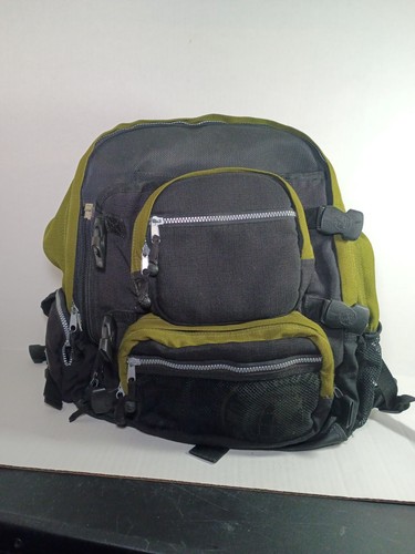 Vintage Black Green World Industries Skateboarding Backpack EUC