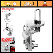 Single Groove Mirror Mount CB Radio Antenna with SO239 Stud - Durable Versatil