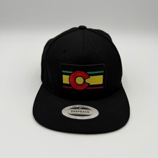 Colorado Limited Snapback Hat Black State Flag Patch Adjustable Baseball Cap EUC