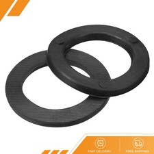 10Pack Dumbbell Washer 25mm x 35mm x 3mm Flat Rubber Washers Black