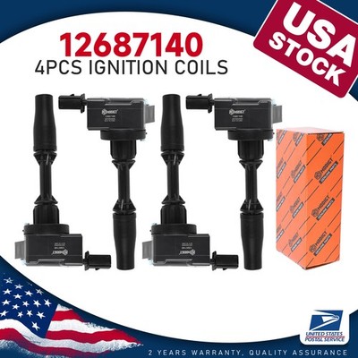 UF680 4X Ignition Coils for Buick Chevy Malibu Regal GMC Cadillac ATS 2.0L 2.5L