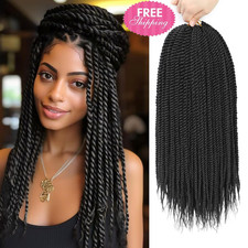 8pk 16" Senegalese Twist Crochet Braids Pre-Looped Synthetic Braids for Women 2