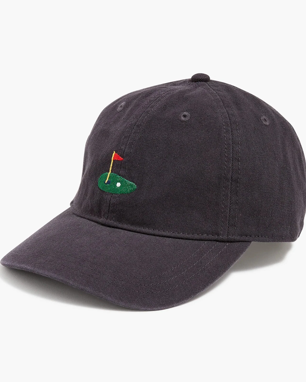 J. Crew $49.50 Embroidered Washed Navy 100% Organic Cotton Golf Cap NWT