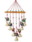 Rajasthani Wood Based Hand Made Elephant Wind Chime With Bells