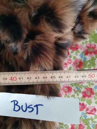 Vintage Bebe Sydney Faux Fur Jacket Womens size XS 6 8 ? Leopard Retro 90s Y2K - Picture 9 of 12