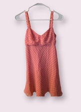Vineyard Vines for Kentucky Derby Pink Polka Dot Silk Mini Dress Size 0
