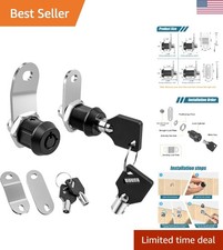 Cabinet Cam 2 Pack Locks, RV Storage Locks with Keyed Alike 5/8", Suitable fo...