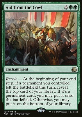Magic the Gathering MTG Aid from the Cowl (105) Aether Revolt   LP