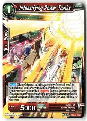 Intensifying Power Trunks BT4-012 Colossal Warfare Dragon Ball Super Uncommon NM
