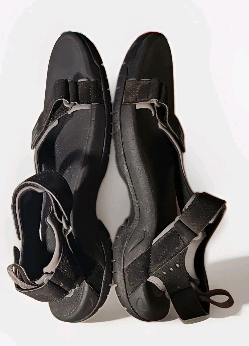 SAOLA Sandali acqua teva escursionismo rafting uomo taglia 12 nero ragno cinturino regolabile #132