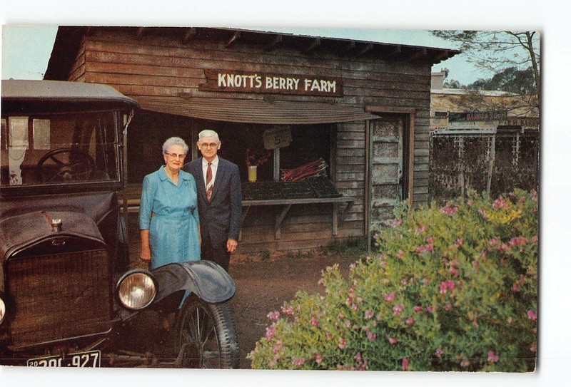 Knott's Berry California CA Vintage Postcard The Old Berry Stand
