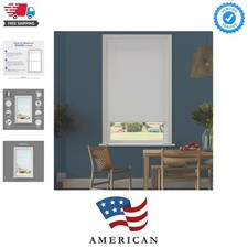Room Darkening Cordless Mini Blind - 23" W x 64" L - White, Over 1,400 Custom...