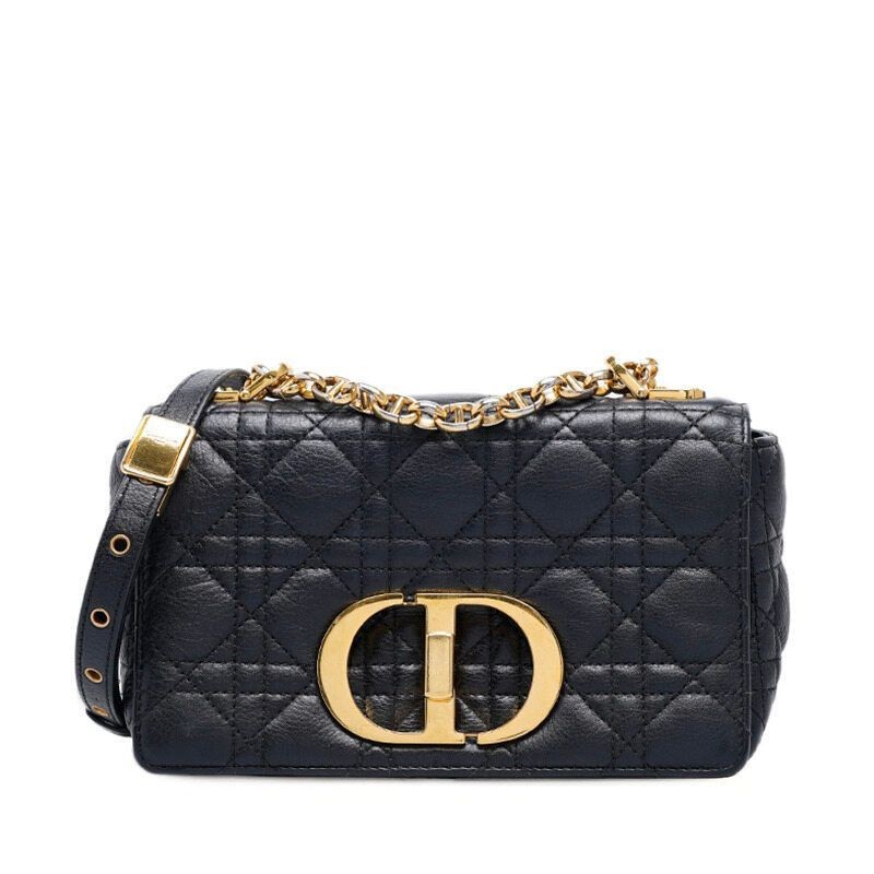 【ヴィンテージ】Rank:S☆Dior Black Gold Caro Small バック Dior Black Caro Small Shoulder Bag 118578053 | eBay