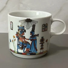 Egyptian Art-King’s Throne Tea Cup Fine Royal Porcelain EGP Co. T Limoges Mug
