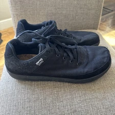 Lems Chillum Shoes Mens Size 12.5 BLACK Lace Up Low Top Casual Sneakers