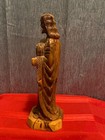 Hand Carved Wooden statue of Jesus holding sheep 10” — photo 7