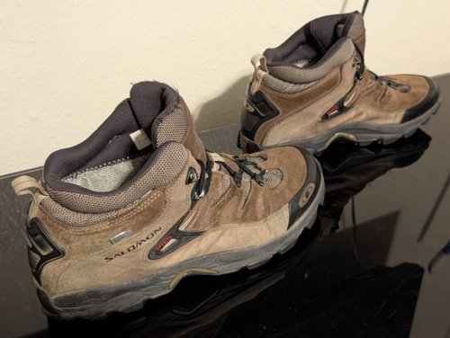 Salomon YYS 643001 Contagrip Hiking Trail Shoes Brown Gray 2005 Womens US 12 - Picture 3 of 9