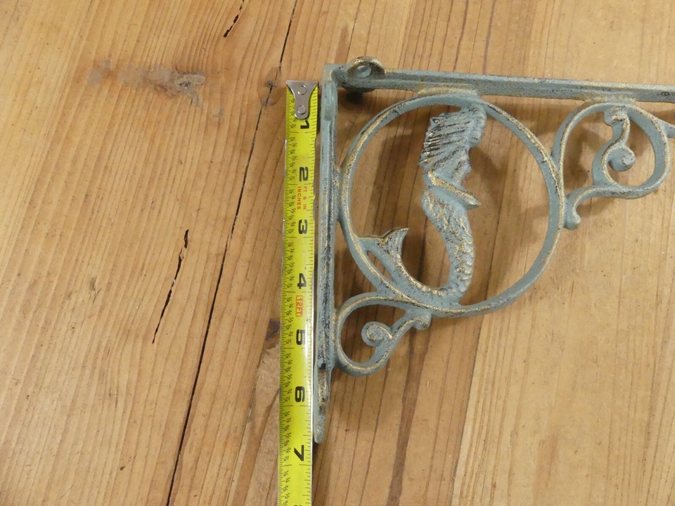 Vintage 6 Cast Iron Antique Style ARROW Brackets, Garden