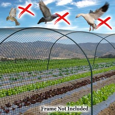 Heavy Duty Netting for Bird Poultry Aviary Game Pens 100' X 50' Net Black Mesh