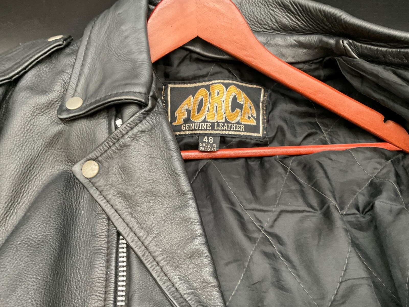 FORCE Leather Jacket Size 48 - image 3