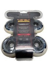 Hyper Hockey Formula G Performance Indoor 72mm 76A White Wheels NEW