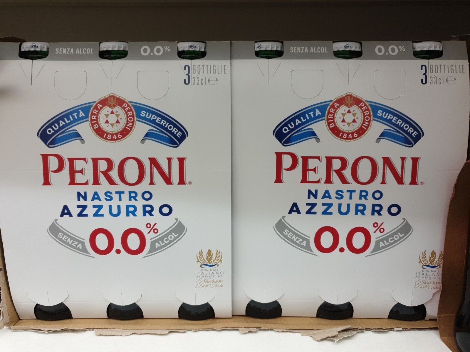 24 birre NASTRO AZZURRO BIRRA ANALCOLICA 0.0 CL.33