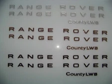 Range Rover Classic County 3D Letters Badge 