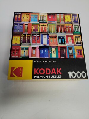 New Kodak Colorful Montreal Doors 1000 Piece Jigsaw Puzzle