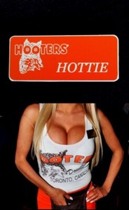 Hooters Uniform Hottie Name Tag Dress Up Role Play  Rolo Play Holiday Lingerie C