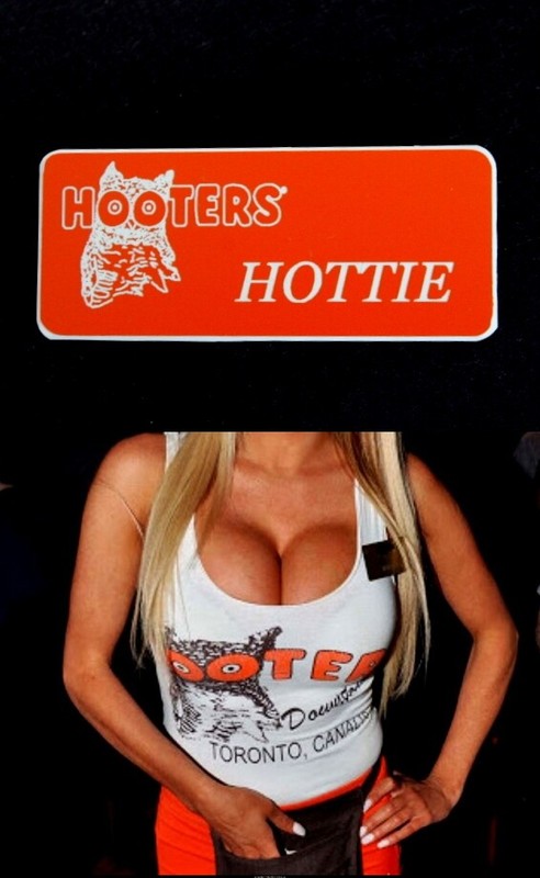 Hooters Uniform Hottie Name Tag Dress Up Role Play  Rolo Play Holiday Lingerie C