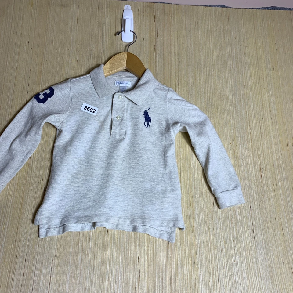 Polo Ralph Lauren Niño 24 Meses Gris Manga Larga Niño Abotonado #3 Foto 3 de 4