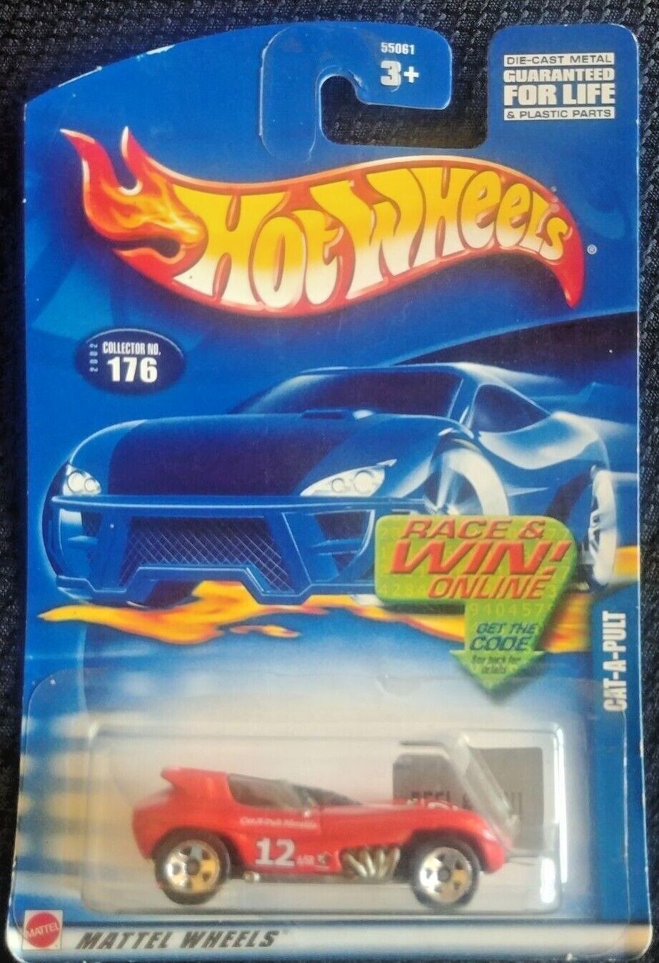 Hot Wheels 2002 Collector No. 176 Diecast Car Cat-A-Pult NIB 2001