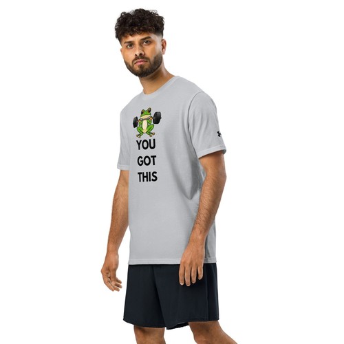 Under Armour Tee Shirt S-2XL Relaxed "You Got This" Frog Short Sleeve Crew Neck - Picture 8 of 27