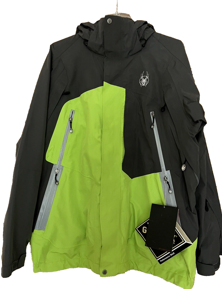 NEW Spyder Men's Gore-Tex Ski Shell Jacket Large in Bright NEW Spyder Men's Gore-Tex Ski Shell Jacket Large in Bright