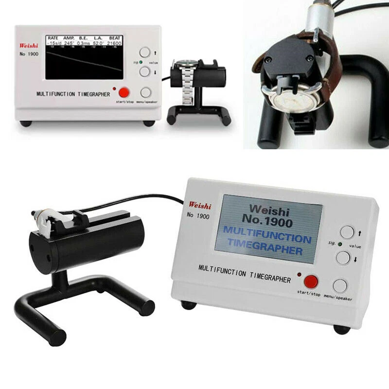 Weishi NO.1900 Timegrapher Mechanical Watch Timing Tester Machine Calibration UK