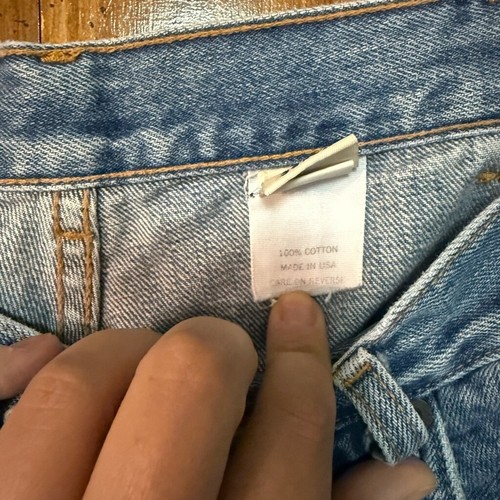 Vintage Y2K Abercrombie & Fitch 1892 button fly worn denim sz 36x32 made in USA - Picture 8 of 13