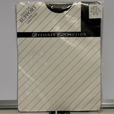 Vintage Design Collection Med/Tall 5'4-5'8 Black Panty Hose.  140-165 LBS.