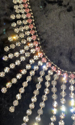 Authentic Gucci Antiqued Palladium with Pink Strass Crystals  display picture 1