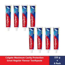8 x 225g Colgate Maximum Cavity Protection Great Regular Flavour Toothpaste