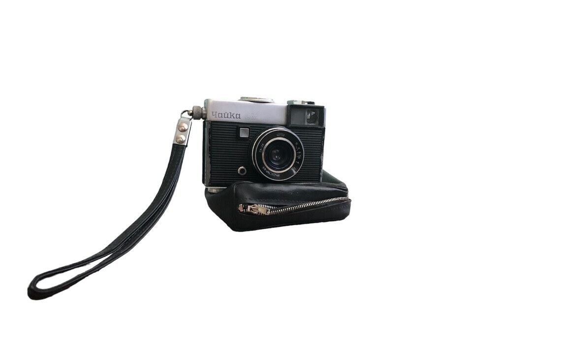 Vintage Soviet Chaika-2M camera 70s with Industar-69 2.8/28