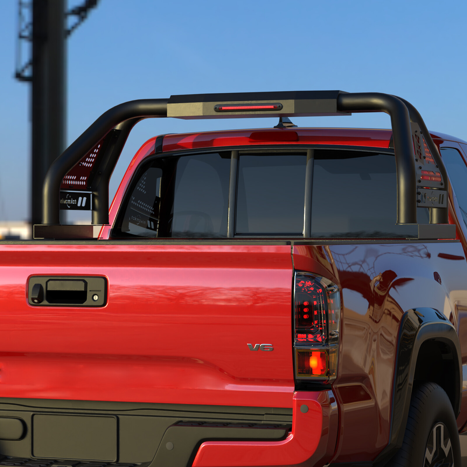 Adjustable Truck Bed Chase Rack Roll Bar For F150 Silverado Ram Tundra Tacoma