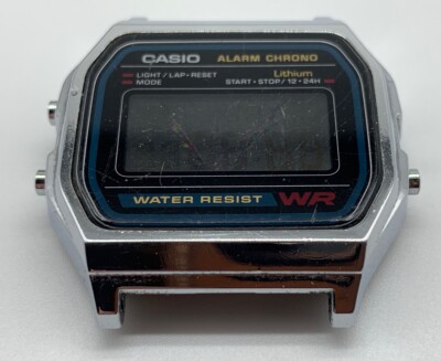 CASIO WR ALARM CHRONO STAINLESS STEEL BANK WATCH AS FOUND AS IS | eBay