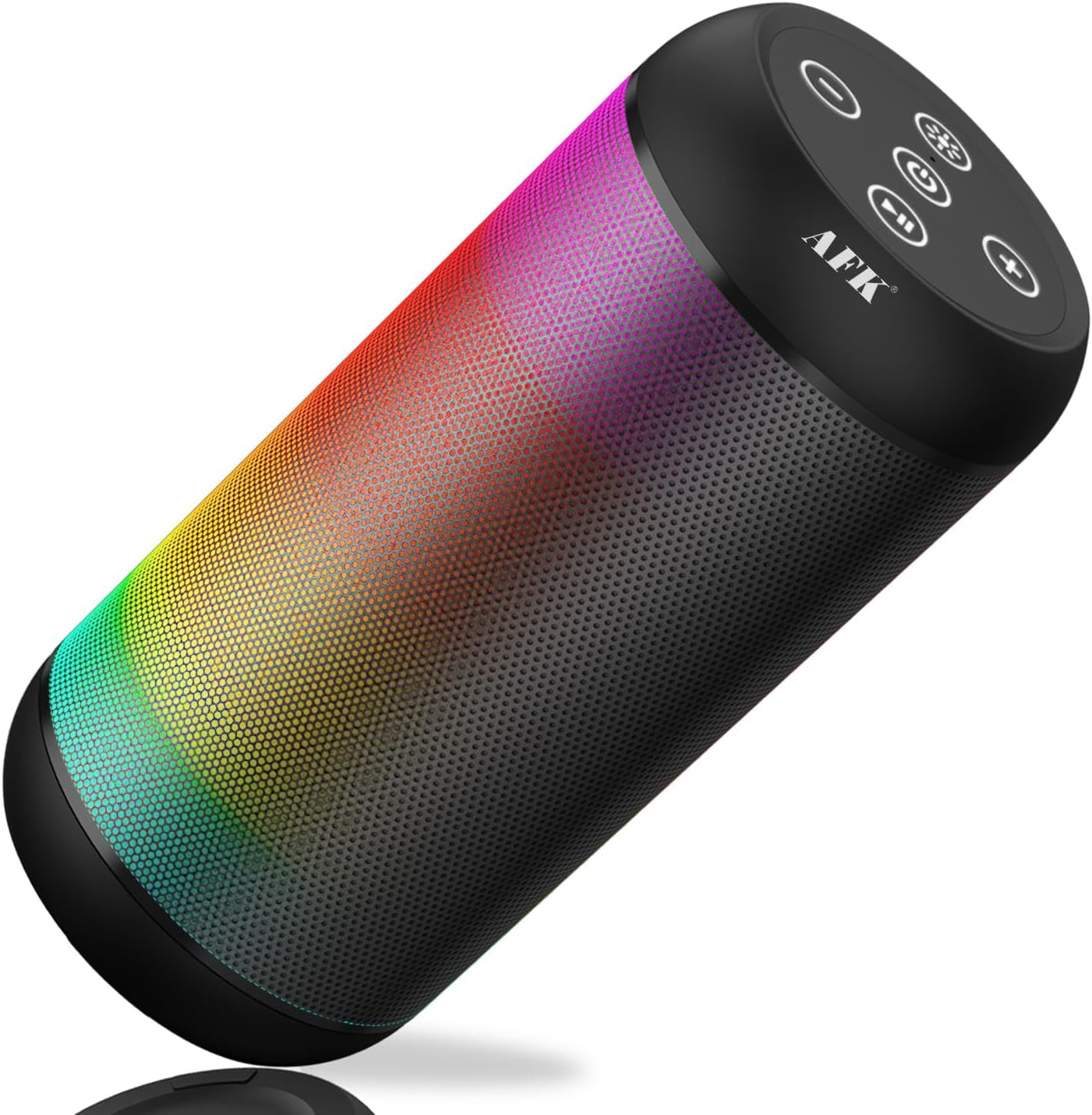 Portable Bluetooth Speaker with RGB Lights, Stereo Sound, and Loud Volume